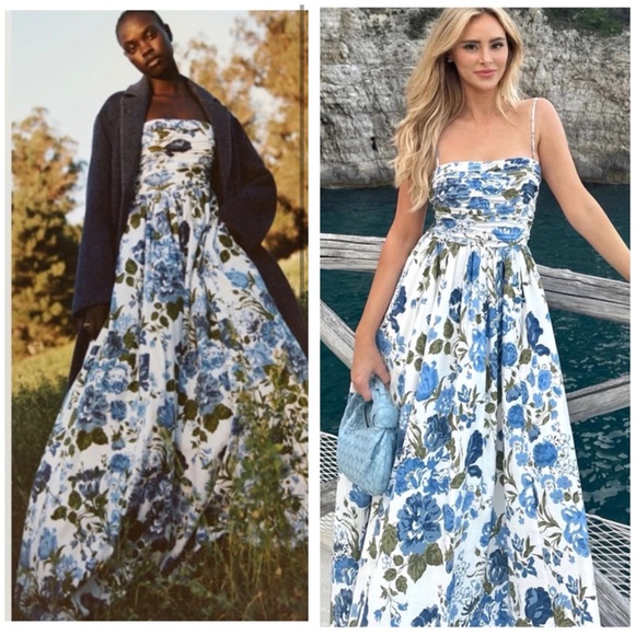 Reformation Dresses & Skirts - REFORMATION Kastoria Floral Blue and White Maxi Dress SZ US 2